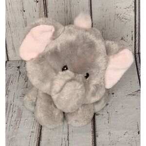 6" Aurora Gray & Pink Baby Elephant Plush Big Head Wobbly Bobblees Stuffed Toy